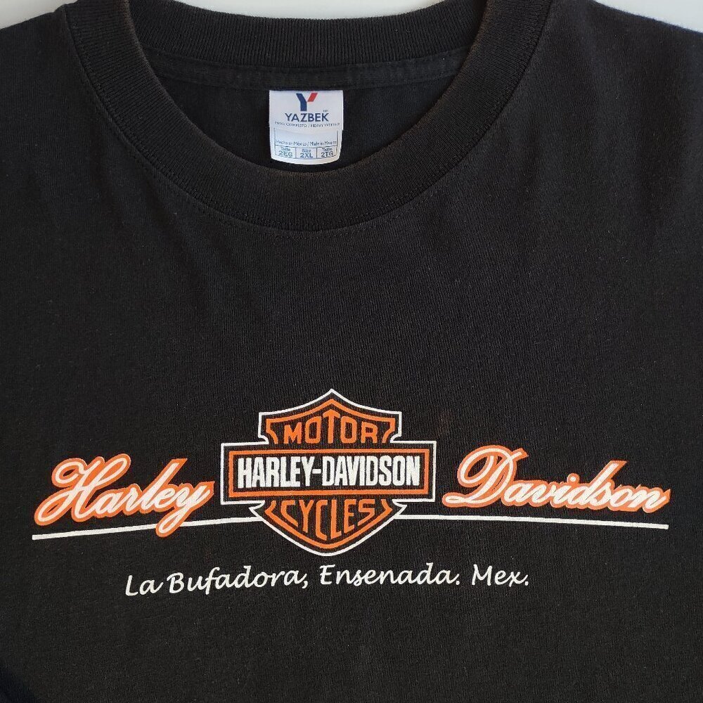 Harley Davidson Long Sleeve T-Shirt Size XXL Mexico Moto Americana Heritage